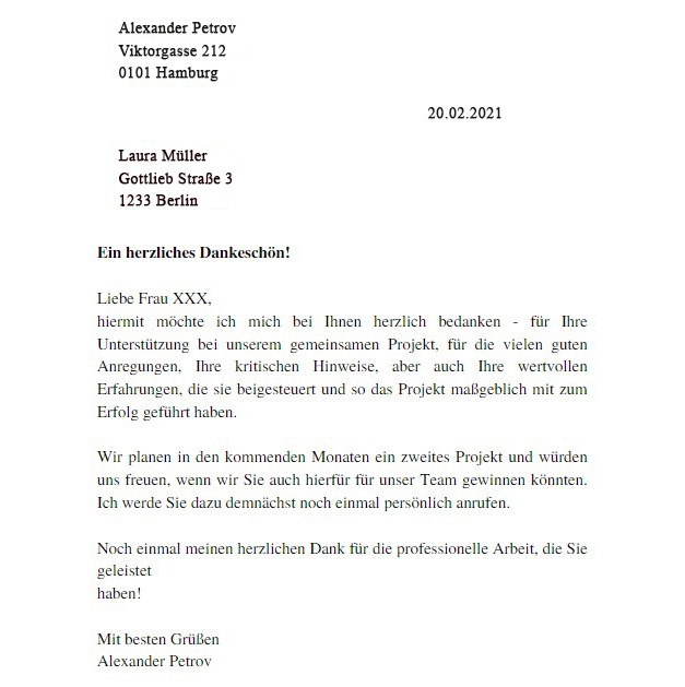 Business letter in German | Deutsch WTF