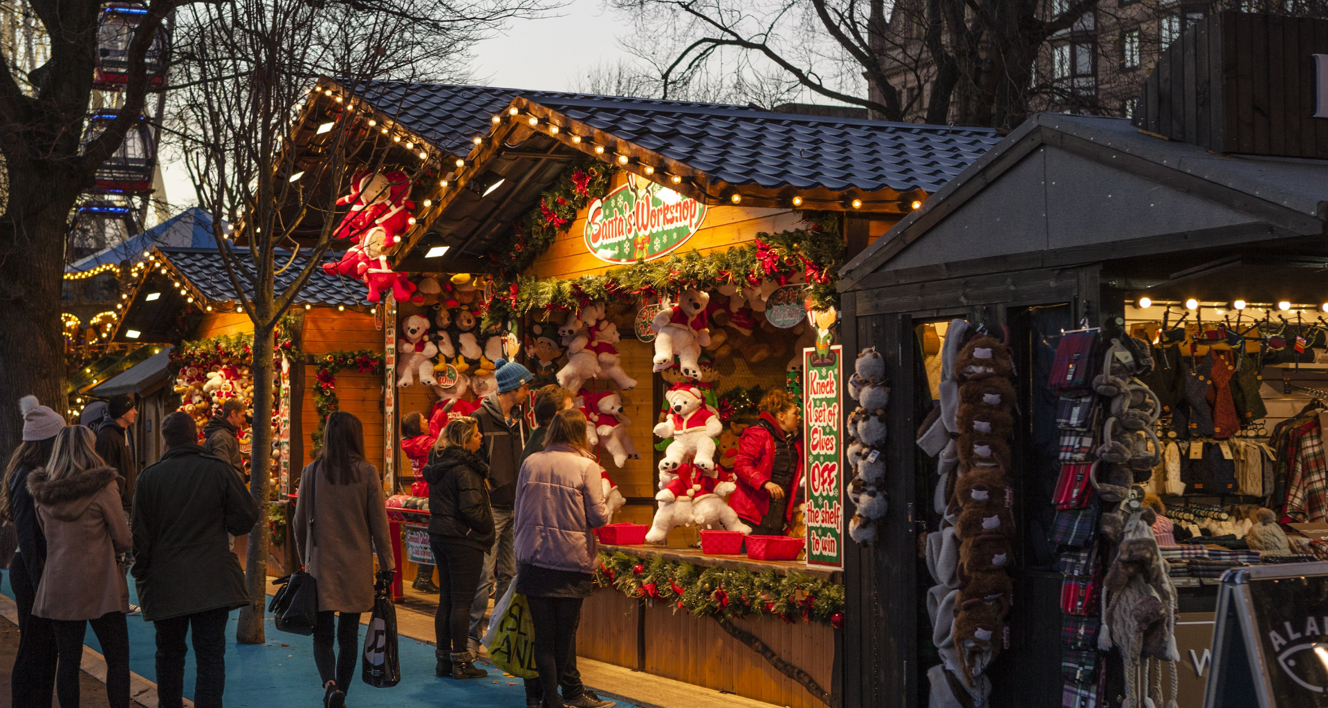 Illustration for German learning article: What can I buy on the Weihnachtsmarkt?